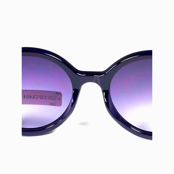 FGX by Foster Grant Full Round Dark Blue & Brushed Silver Sun Reader Sunglasses - Picture 8 of 12